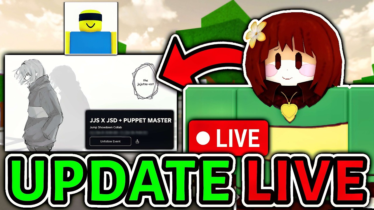 NEW JUJUTSU SHENANIGANS UPDATE! LIVE 🔴 (Chara Character)