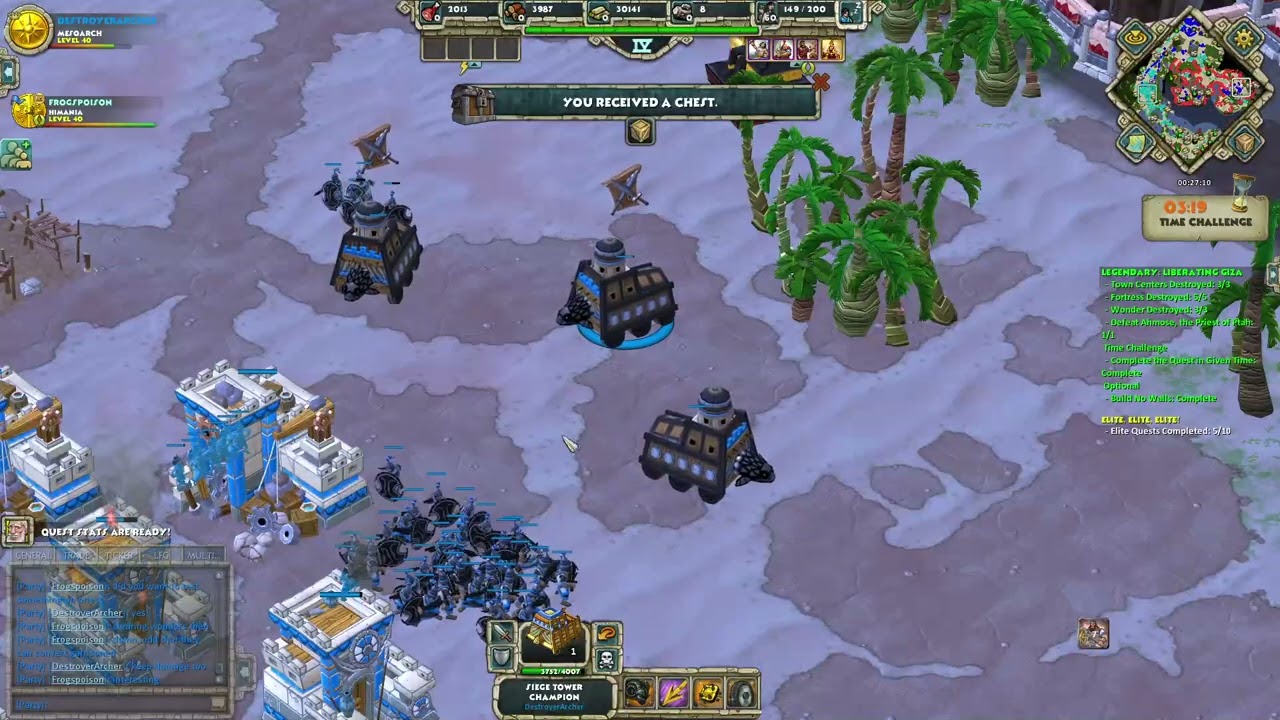 AoEO Siege Towers with enemy units