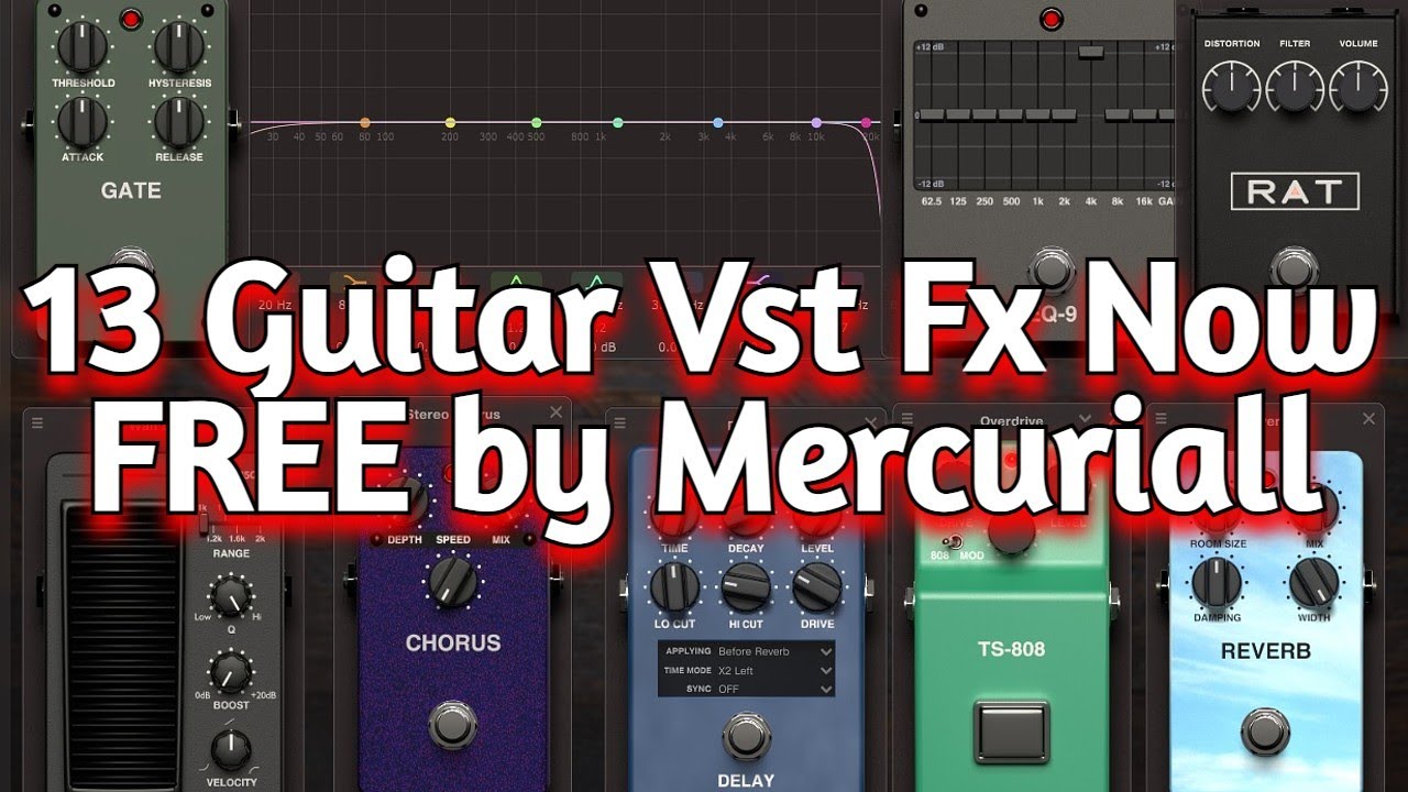 13 Guitar Fx Pedal Emulations Now FREE in Ampbox VST Plugin by Mercuriall - Review & Demo