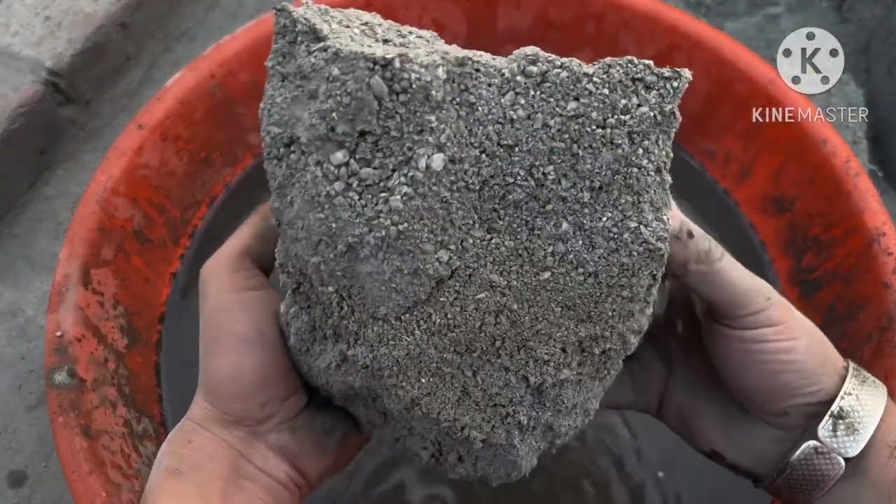 Gritty mix textures water crumbling #satisfying