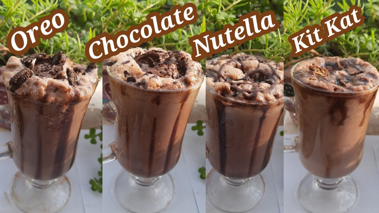 Chocolate Milkshake/4 Quick & Easy Chocolate Milkshake Recipe/Summer Drink/2 min Chocolate Milkshake