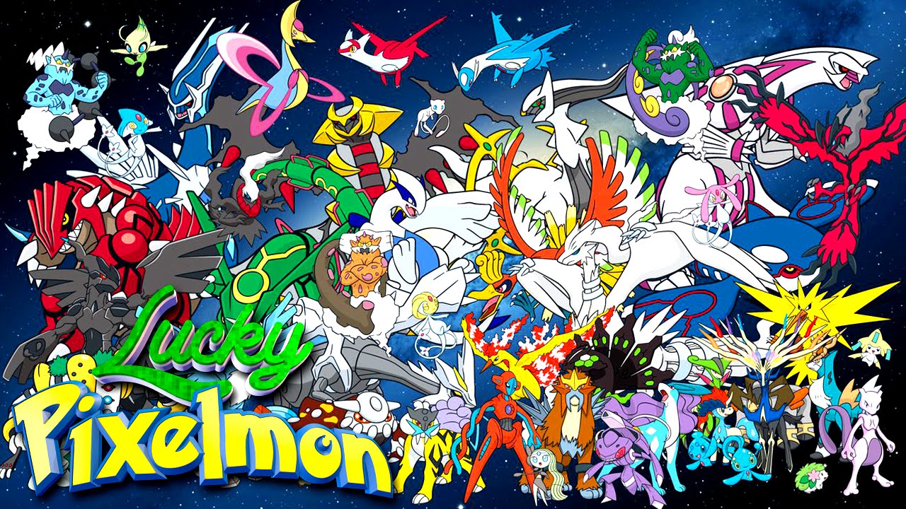 Minecraft : LUCKY PIXELMON - MAIS DE 15 LENDÁRIOS NA MESMA BATALHA !! :O