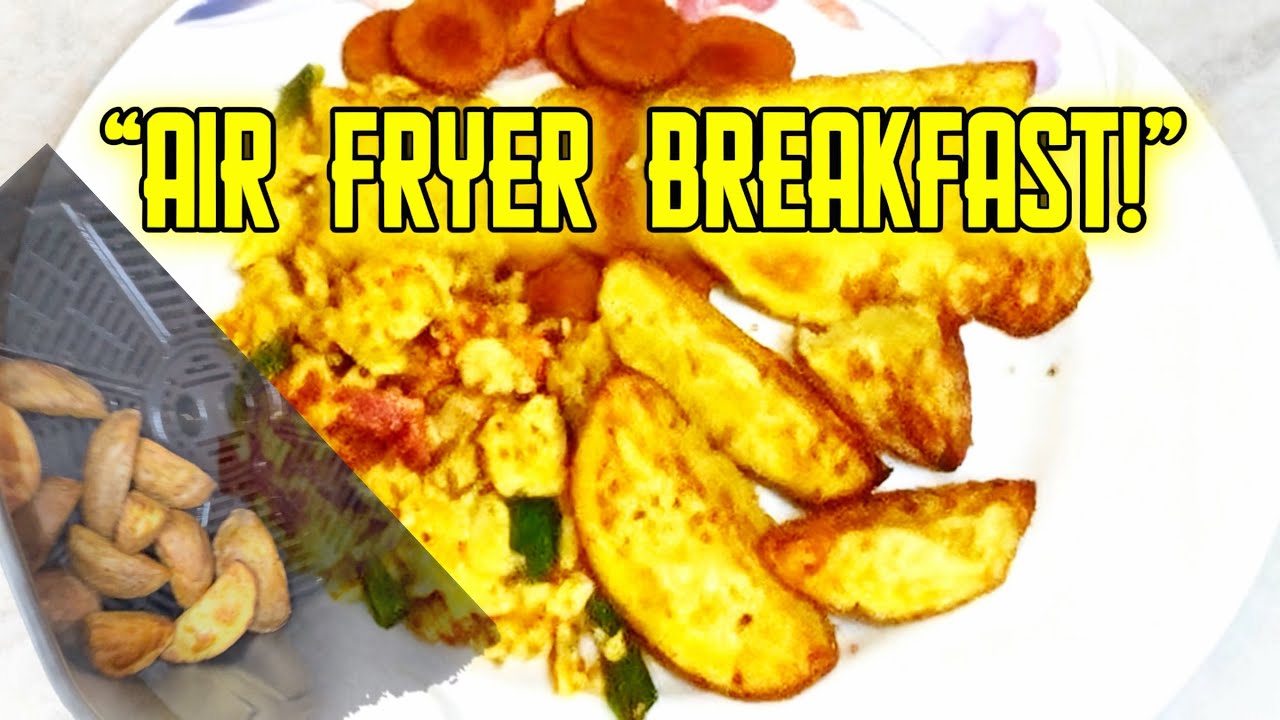 Air Fryer Breakfast Hack! Potatoes, Eggs & Sausage in Minutes