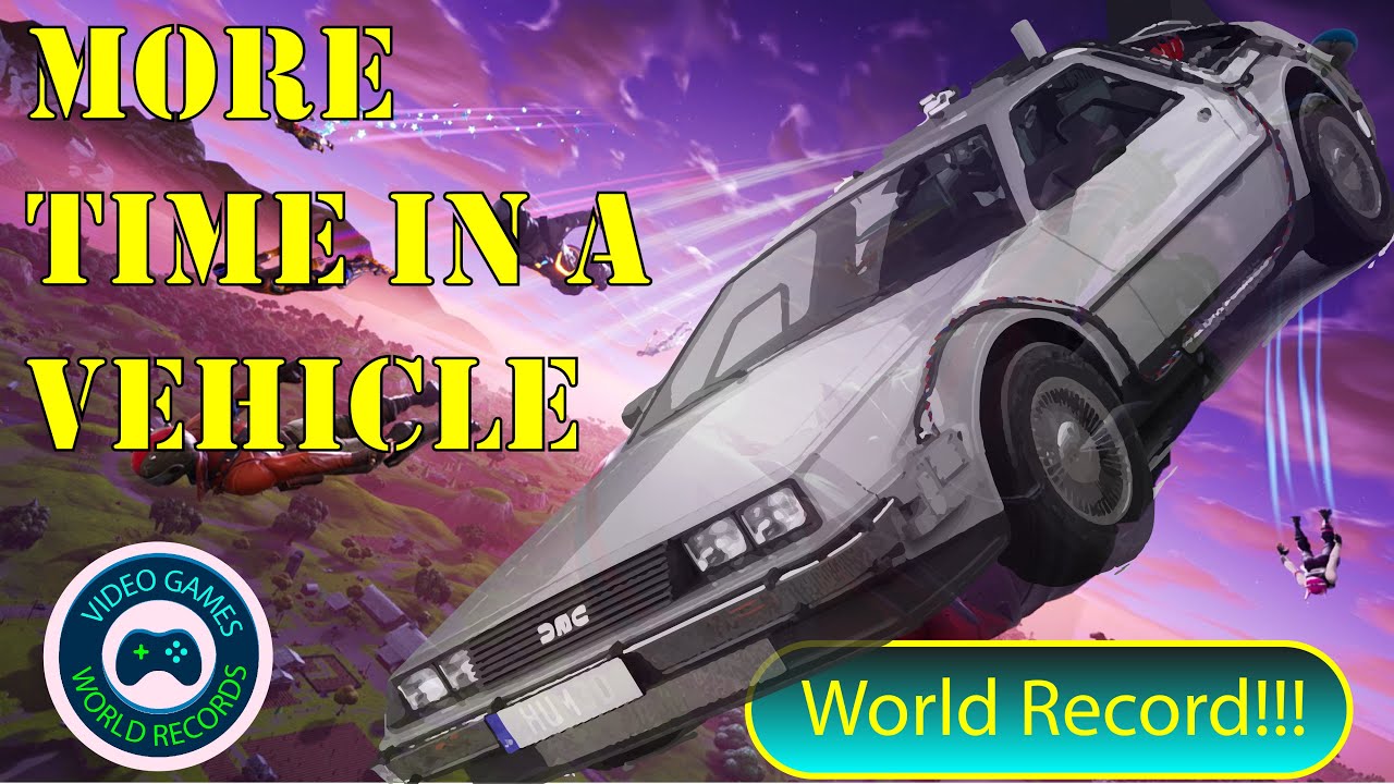 Fortnite World Record by @logicfpv More time in a vehicle - 15 min 28 sec [current]