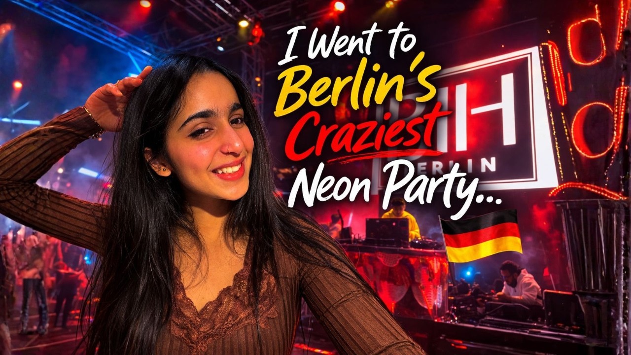 I Went to Berlin’s Craziest Neon Party… 😳✨ | Germany Nightlife Experience