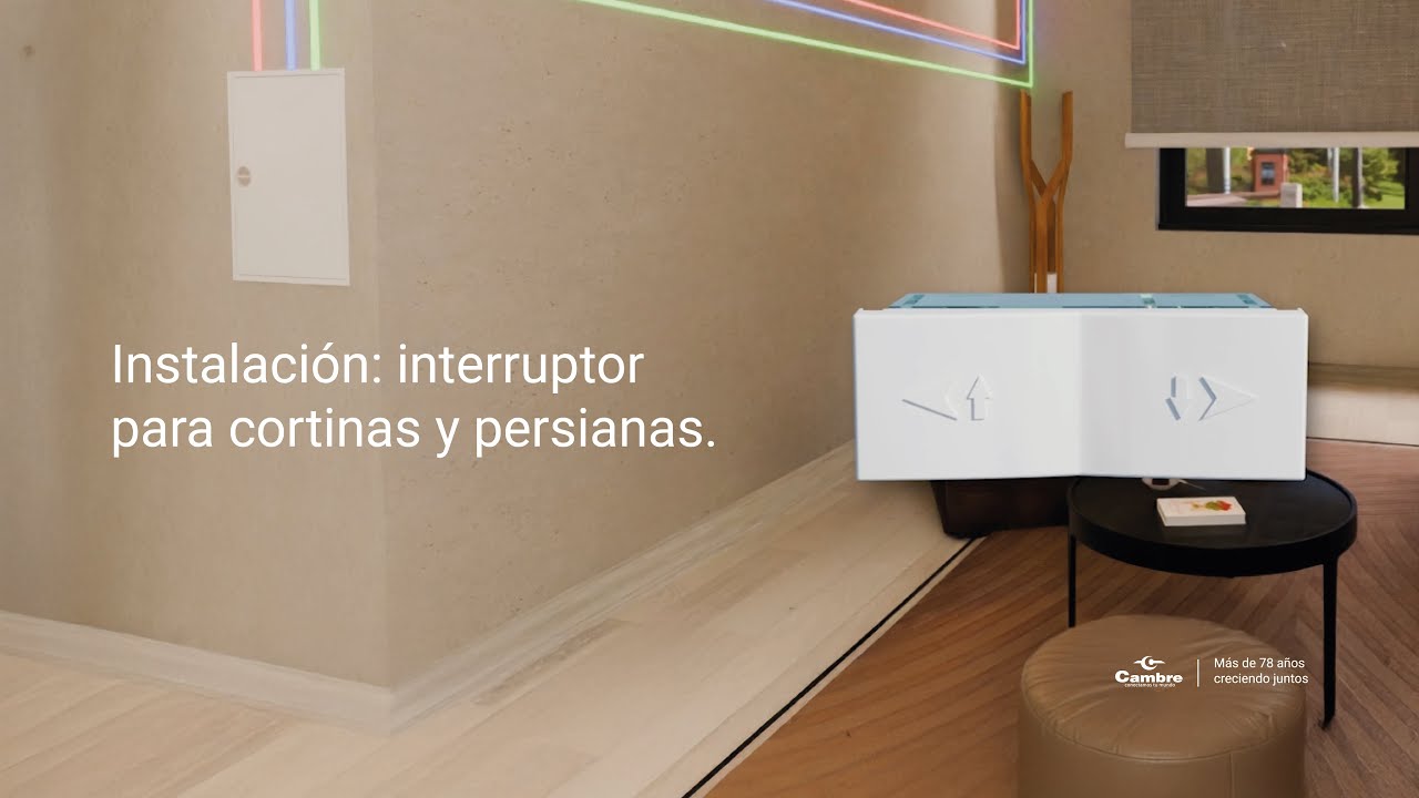 Instalación interruptor para cortinas y persianas Cambre
