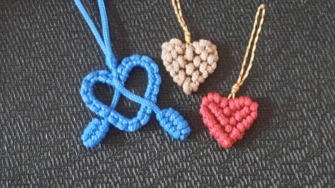 Love Month Charm Tutorial #live #tutorial #macrame #paracord