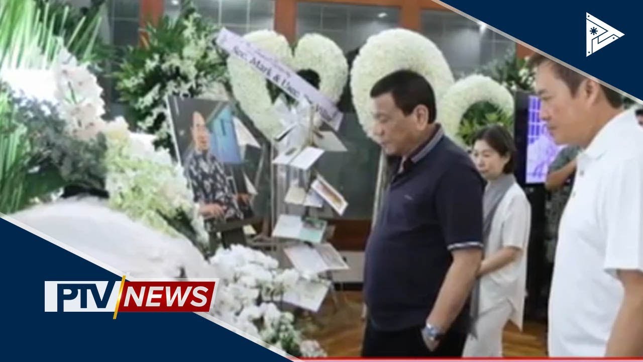 Pangulong Duterte, personal na nakiramay sa pamilya ni Henry Sy
