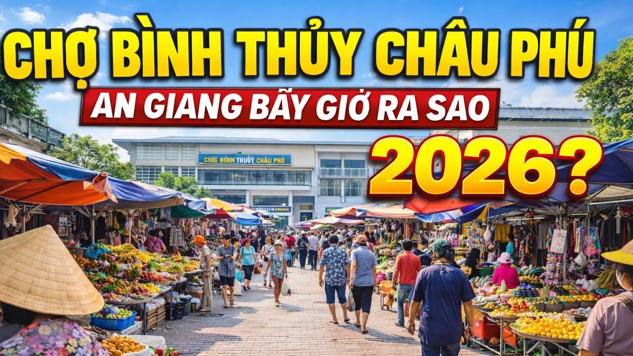 Chợ Bình Thủy Châu Phú An Giang 2026 Bây Giờ Ra Sao? | Nhộn Nhịp Chợ Quê Miền Tây Mới Nhất