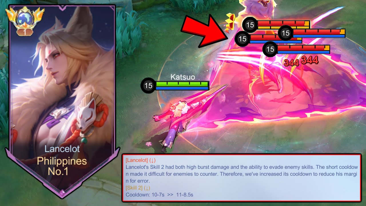 MOONTON WHY!? 😭 LANCELOT MASSIVE NERF IS HERE!! (OUT TO META?!) - MLBB