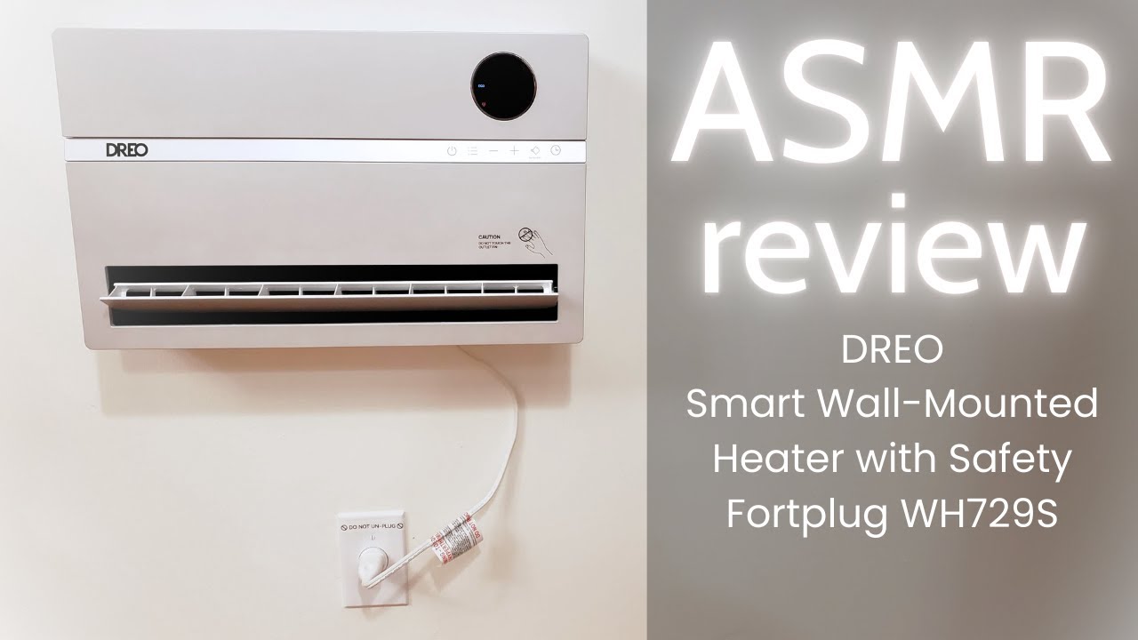 ASMR (Soft Spoken) DREO Smart Wall-Mounted Heater, Safety Fortplug Review | Heating AirBnB Remotely