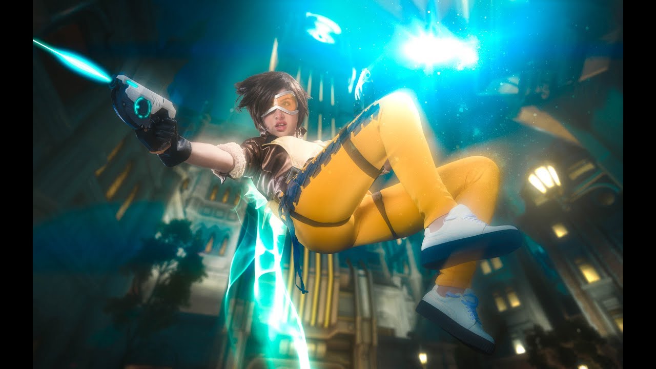 Overwatch Tracer Cosplay Shooting - Making Of - Saftiges Gnu 🌩