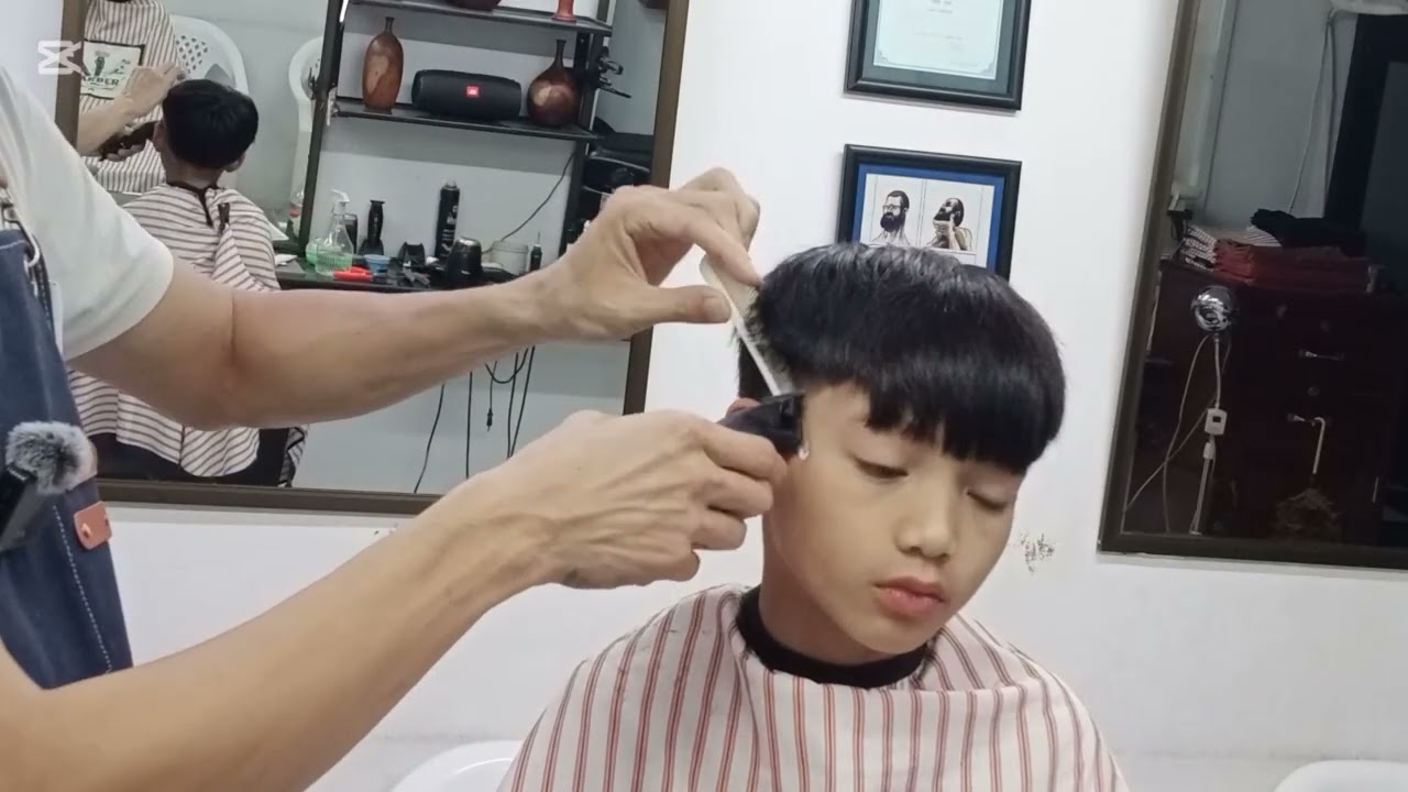 💈 Easy Wavy haircut | Cambodia barber#hairstyle #barbershop #hair #haircut
