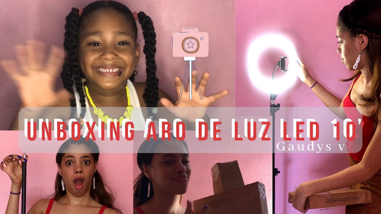 UNBOXING ARO DE LUZ LED 10' | MI PRIMER ARO DE LUZ | @GaudysV