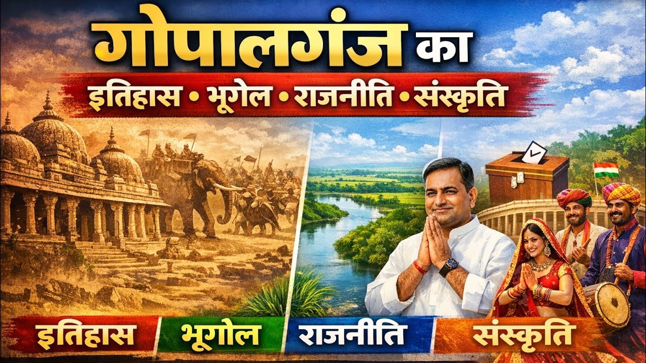 गोपालगंज जिला संपूर्ण जानकारी | इतिहास, भूगोल, राजनीति, संस्कृति | Bihar GK