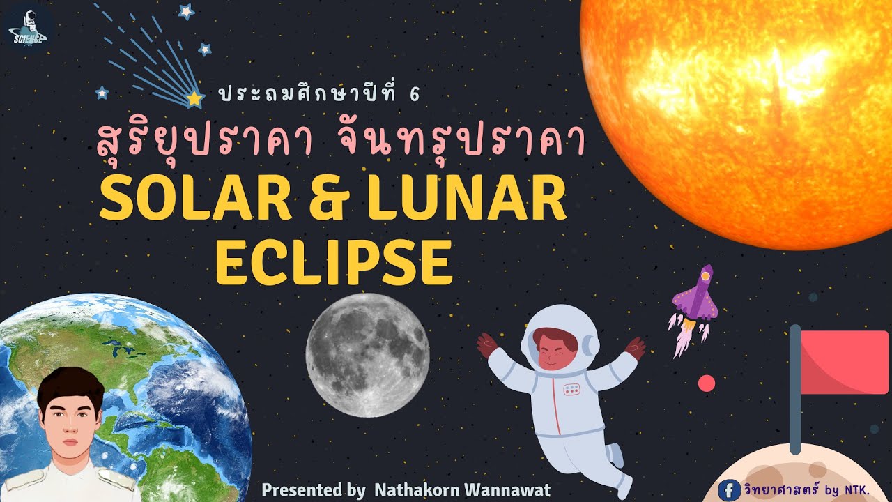 วิทยาศาสตร์ by NTK : การเกิดสุริยุปราคาและจันทรุปราคา ป.6
