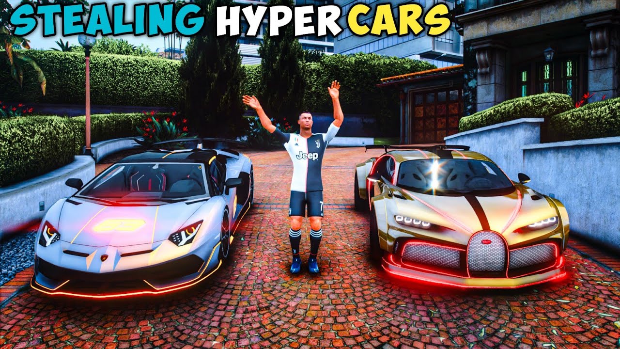 Stealing Modified hyper Cars With Ronaldo In Gta 5!