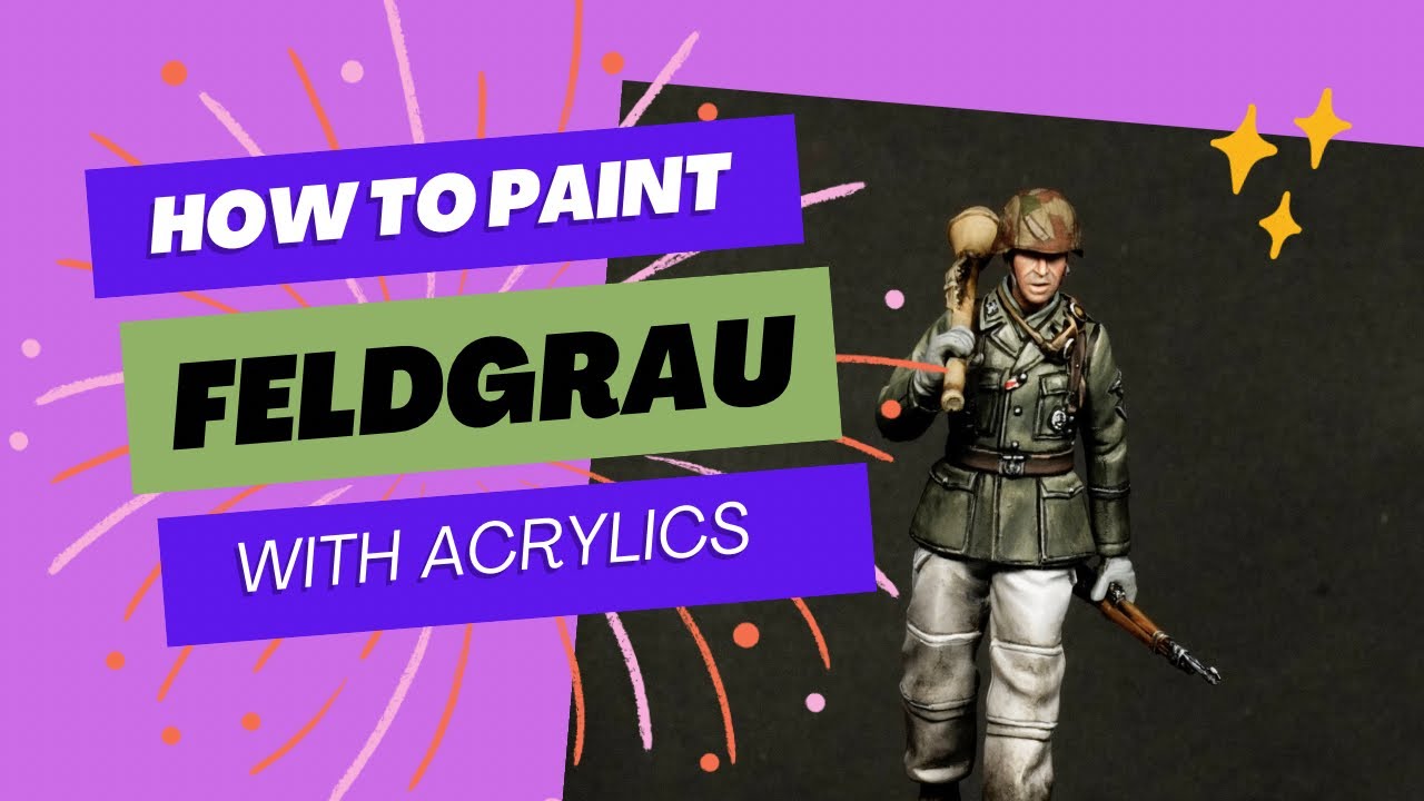 How to paint Feldgrau jacket in 1/35 scale