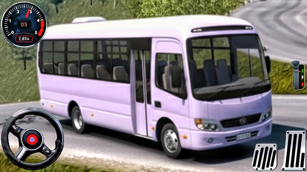 Offroad Bus Driving Simulator Mobile Game - Real Bus Driving 2025 - Bus Game Android Gameplay