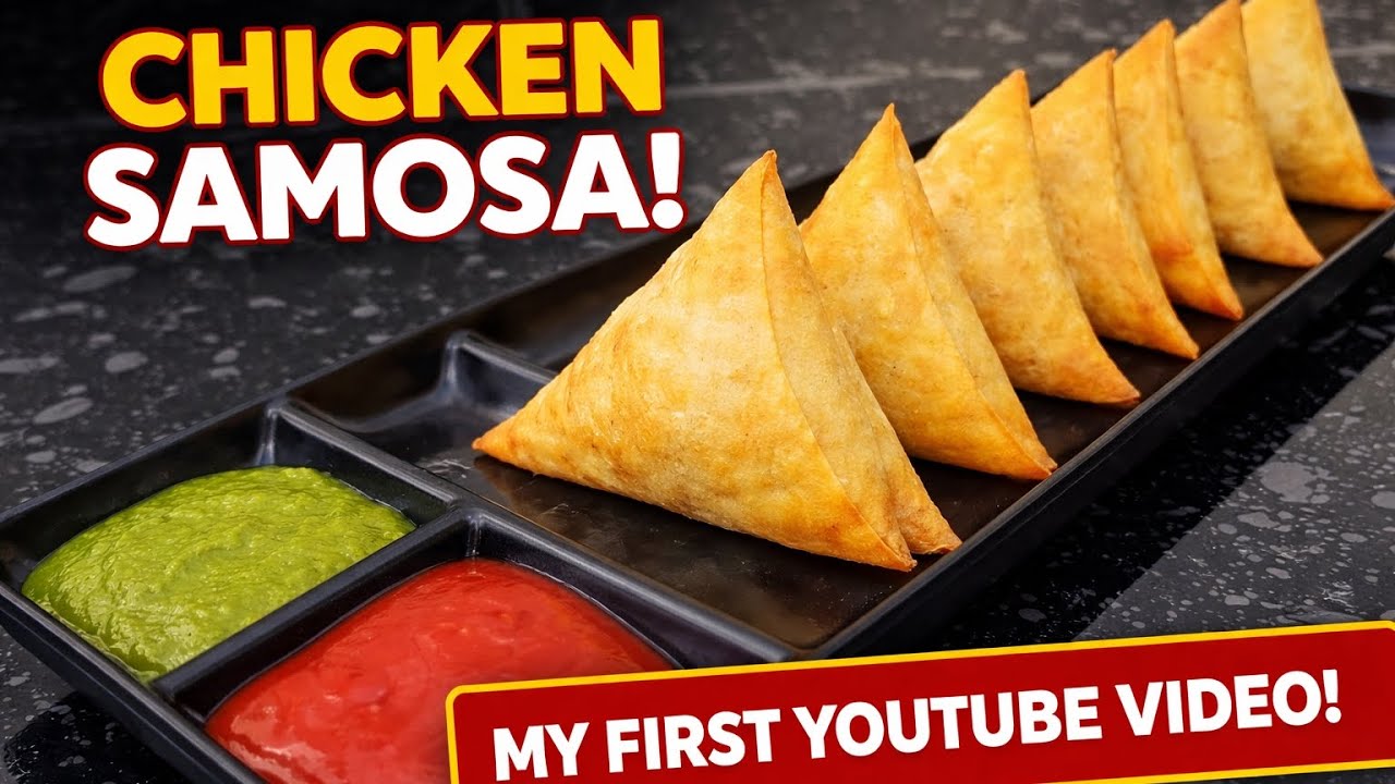 First YouTube Video 🎥 | Chicken Samosa Recipe You Must Try!