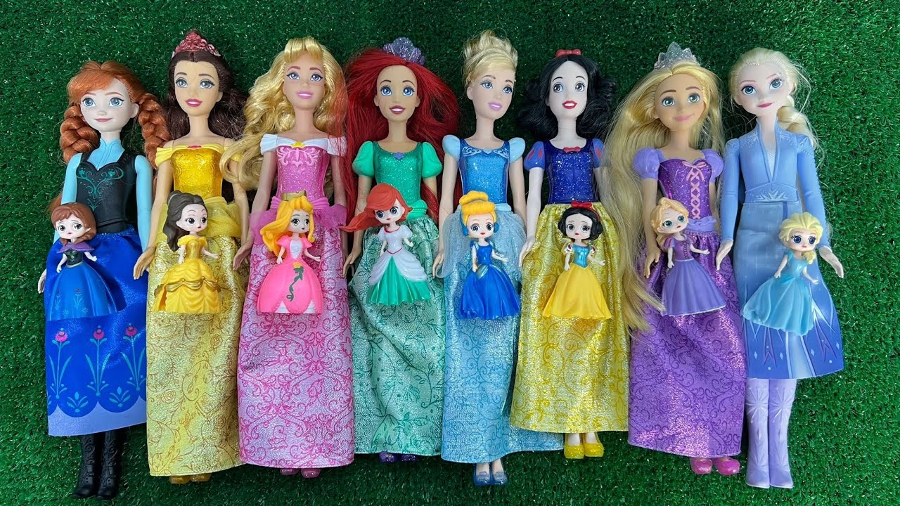 ASMR Unboxing Mattel Disney Princess Spin & Reveal Surprise Dolls! Satisfying video Review Toys
