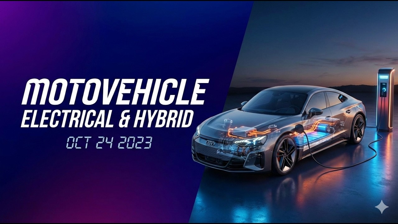 Motovehicle Level 1 - Electrical & Hybrid: Oct 24, 2023