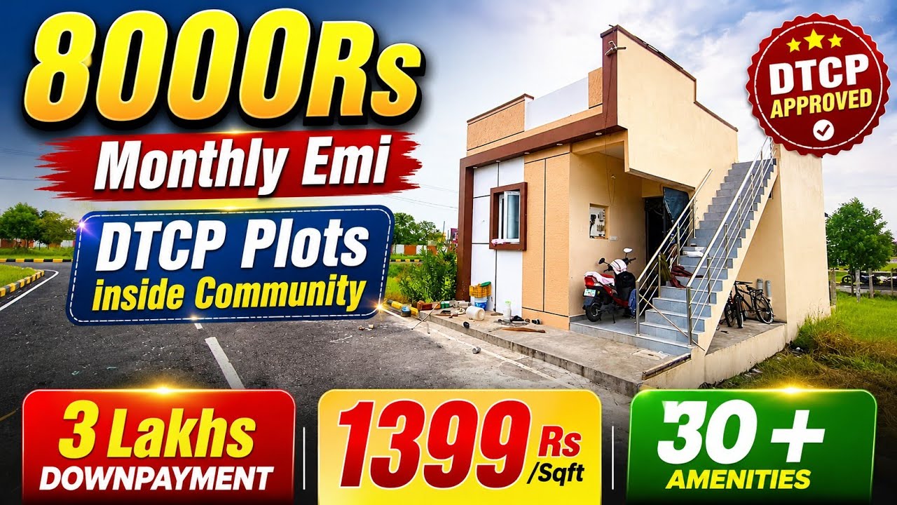 💐EMI Just ₹8,000 Only‼️₹1399/sqft | Just 3 Lakhs Down Payment🌅 Plots for Sale in Avadi Thiruninravur