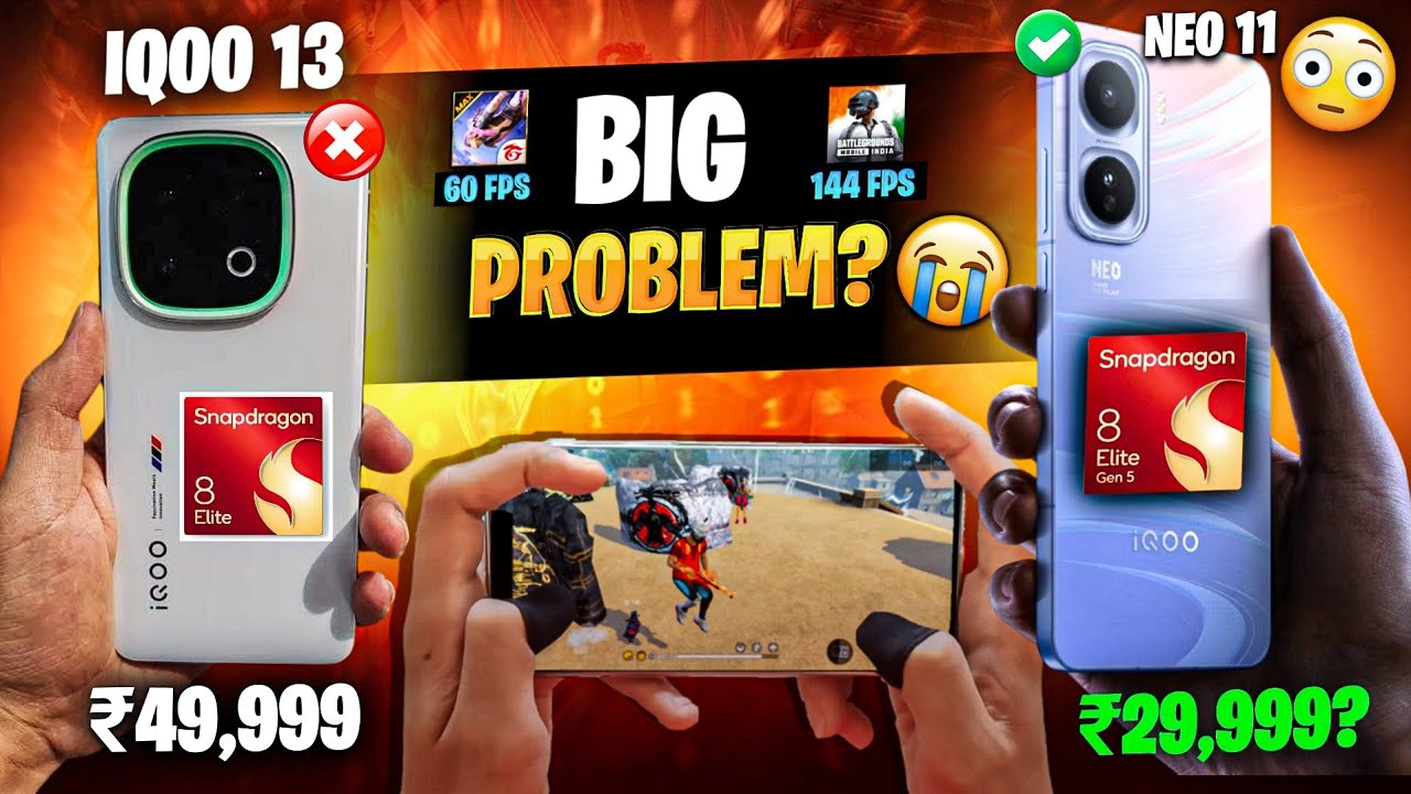 IQOO NEO 11? 🤬 Vs IQOO 13? 🙏 UNDER 50,000 BEST GAMING PHONE? 🔥 FREE FIRE AND BGMI TEST