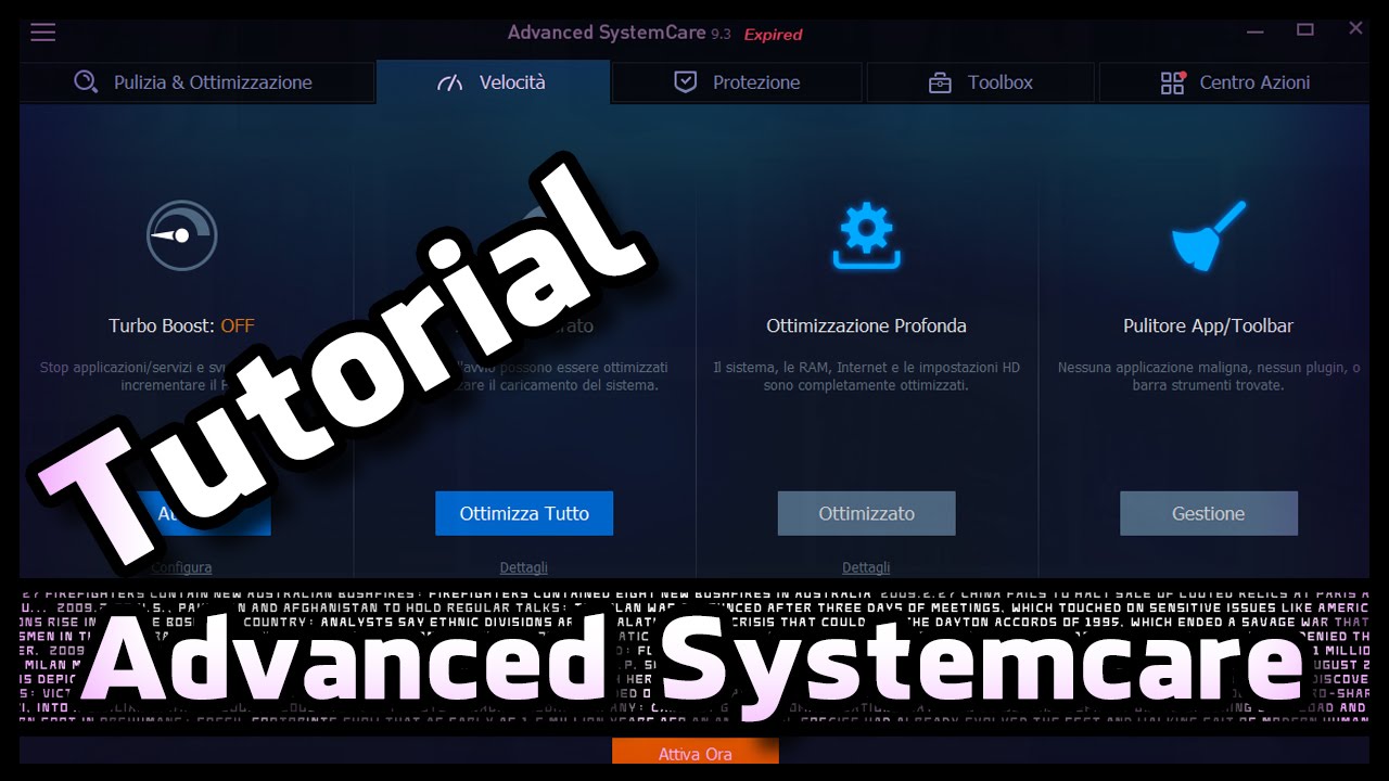 ADVANCED SYSTEMCARE, TUTORIAL