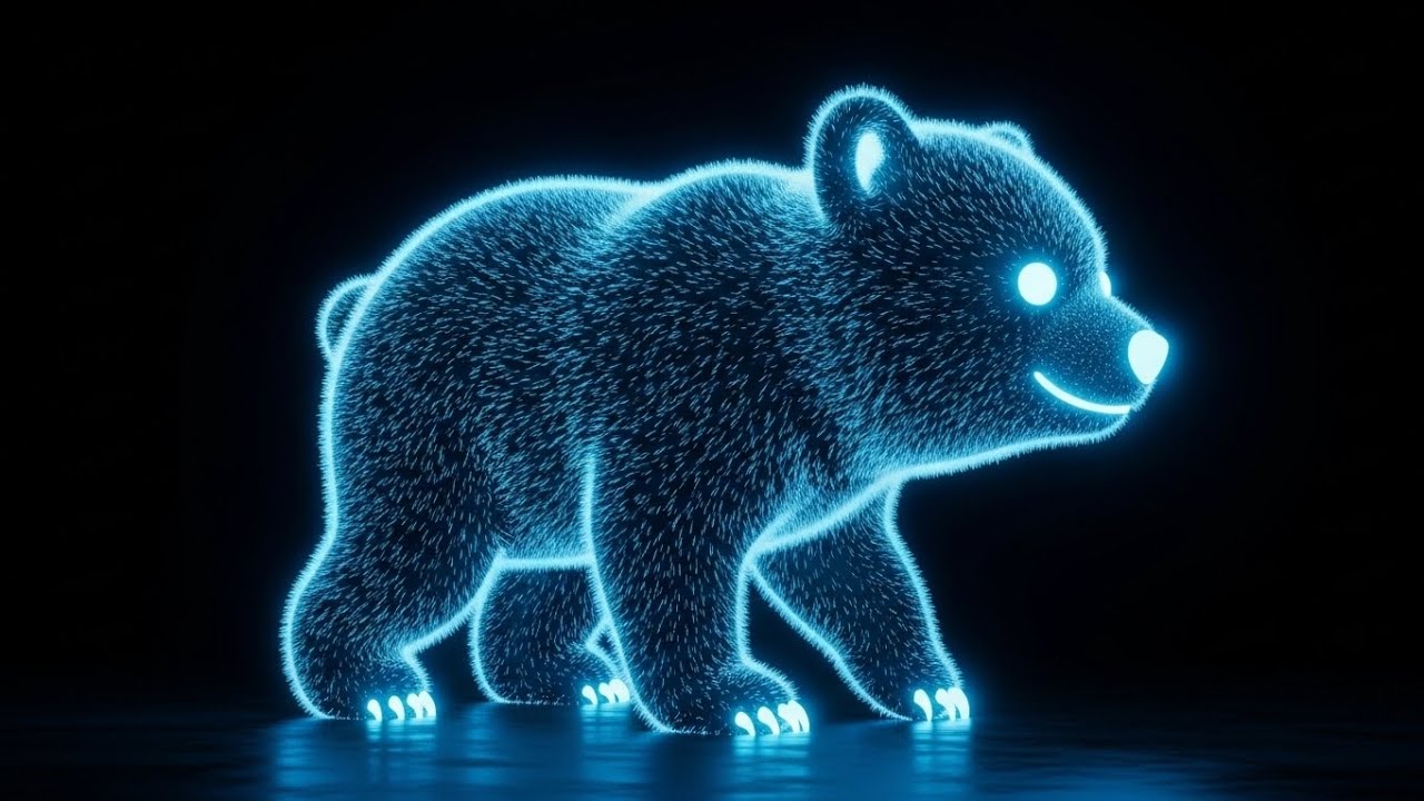 Enchanting 3D Hologram Animal - Elephant, Dog, Fish, and Bear 3D Hologram