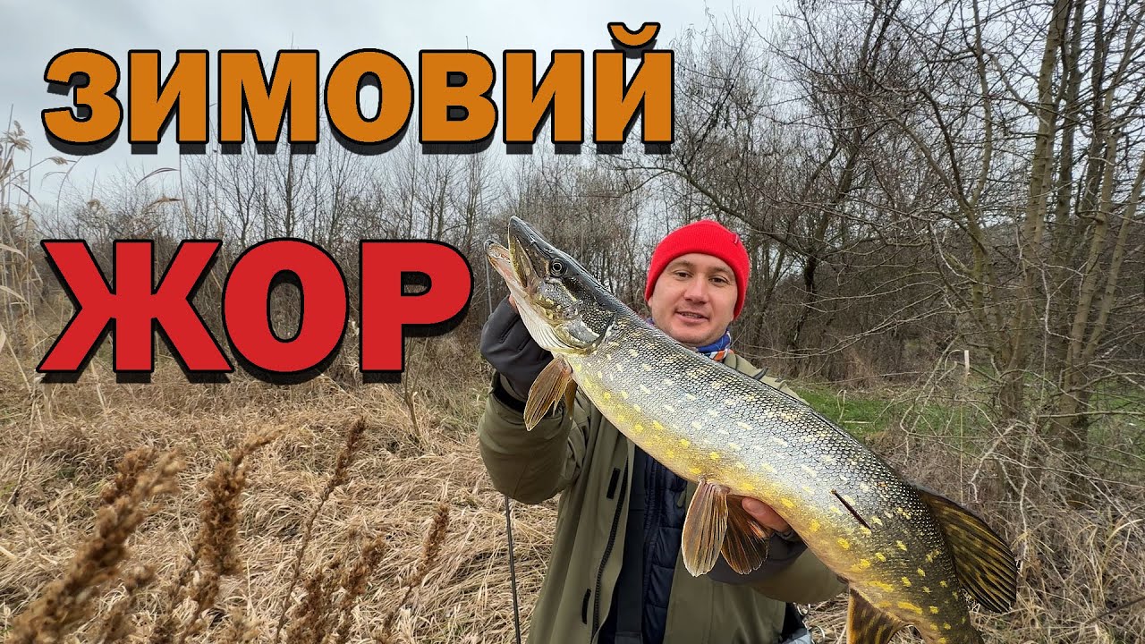 Зимовий ЖОР ЩУКИ на ВОБЛЕР рибалка на спінінг в січні