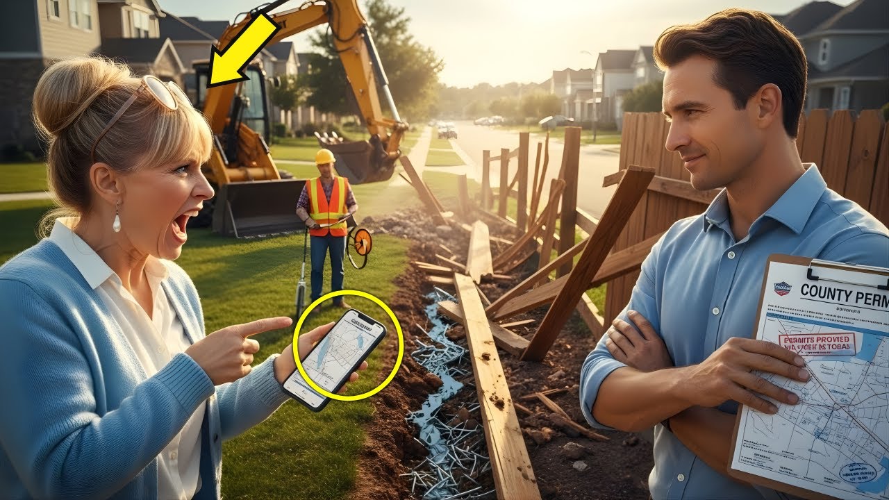 HOA—Karen demolished my fence line… so county permits proved she was ILLEGAL