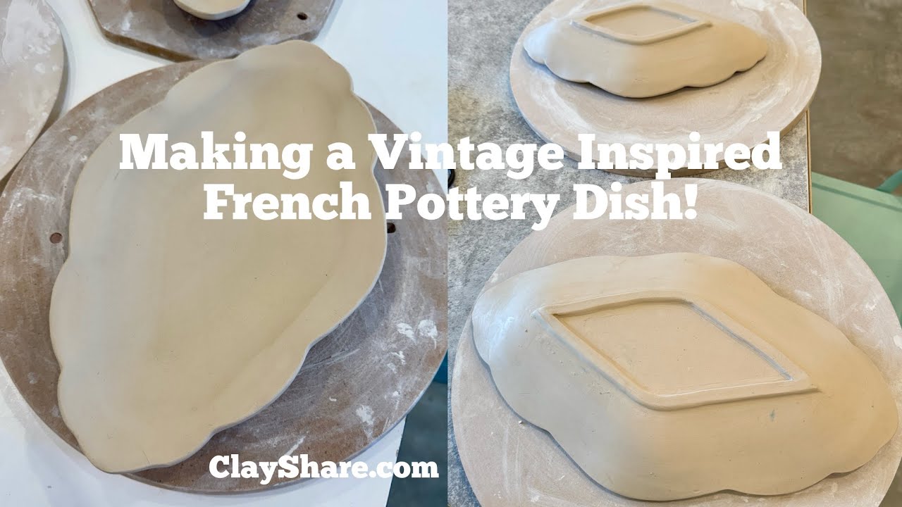 Making a Vintage Inspired French Pottery Dish