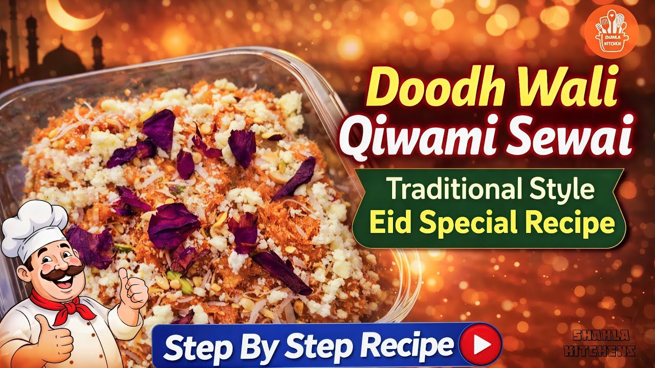 Doodh Wali Qiwami Sewai Traditional Style | Kimami Sewaiyan  Eid Special Recipe  @ShahlaKitchen777 