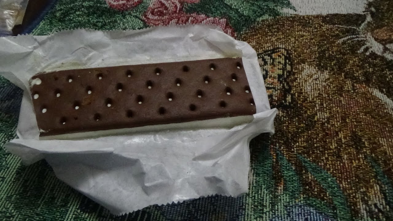 ASMR Eating Ice Cream Sandwich  (No Talking)