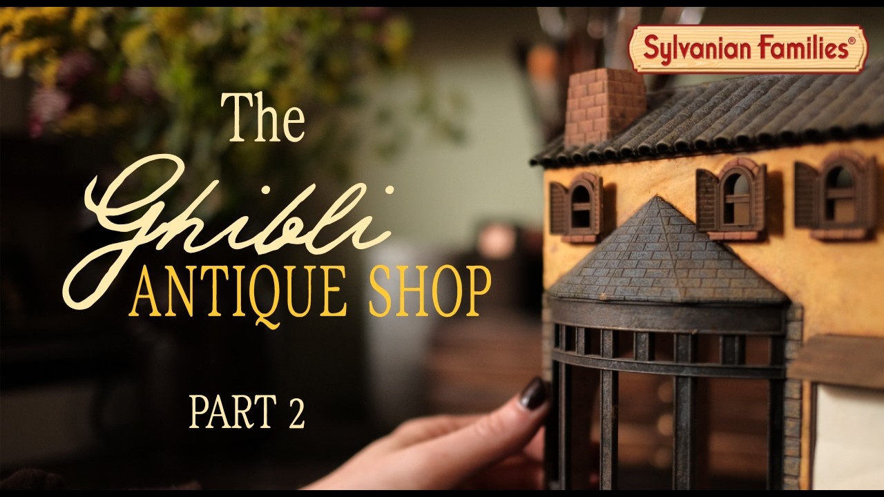 Sylvanian Families Repaint | Painting a Ghibli antique shop Diorama | Part 2