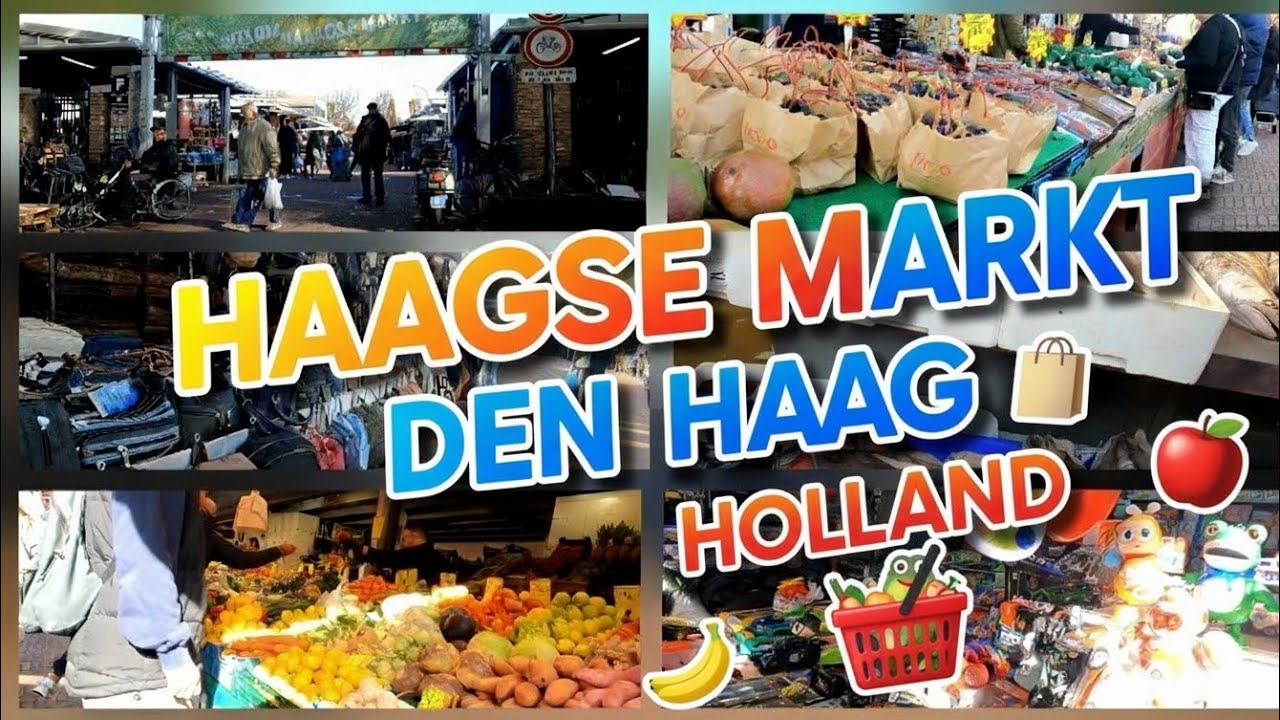 ОГРОМНЫЙ РЫНОК В СЕРДЦЕ НИДЕРЛАНДОВ! | Экскурсия по Haagse Markt Den Haag и видеоблог