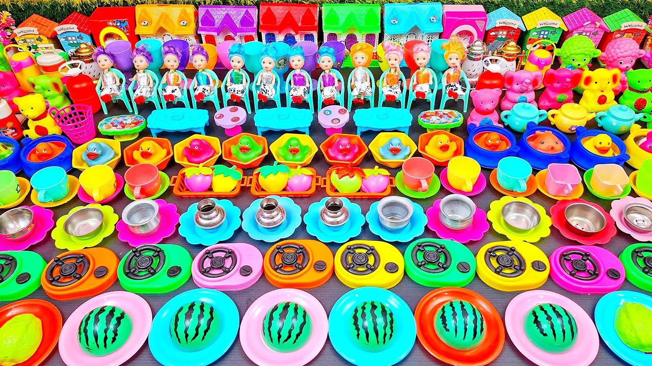 8:07 Minutes Satisfying with Unboxing Hello Kitty Kitchen Set | cute steel kitchen playset asmr 