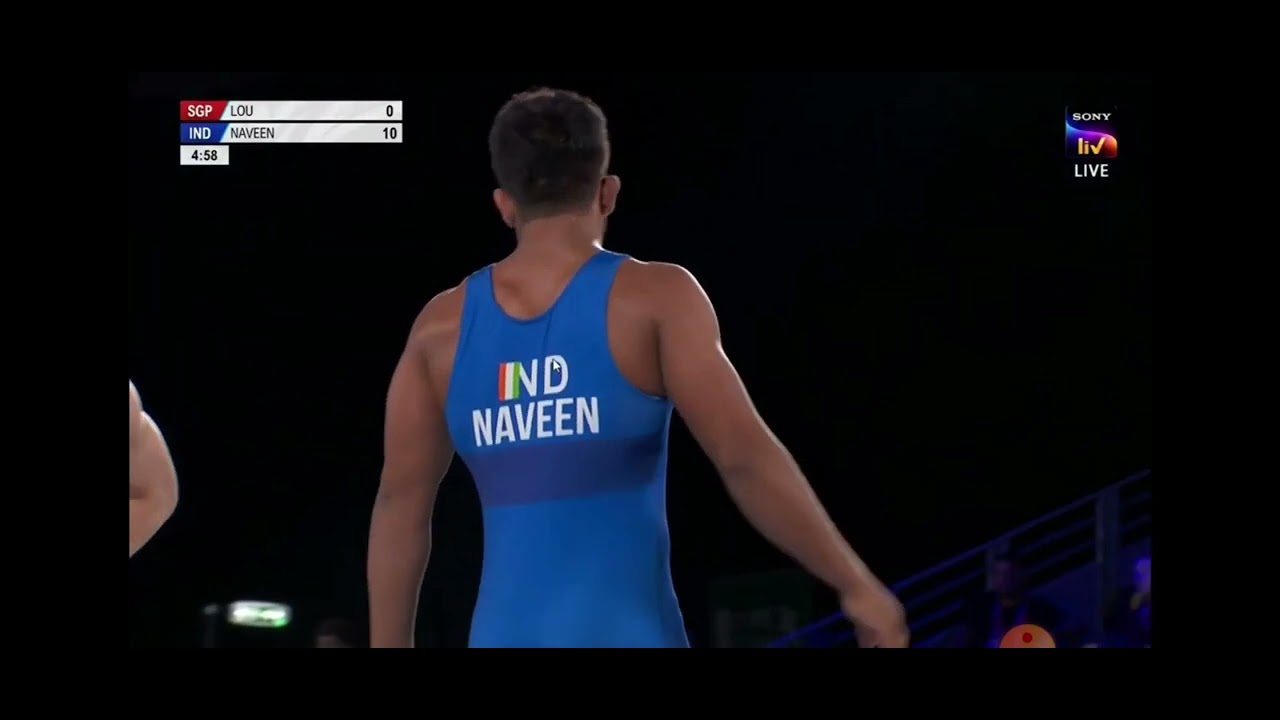 Naveen malik win in 45 seconds | Commonwealth 2022 #commonwealthgames2022 #wrestling