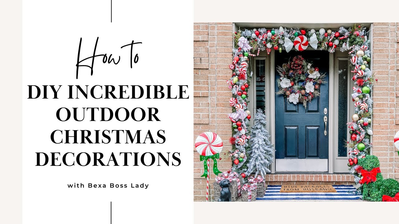 Luxury Outdoor Christmas Decorations on a Budget - Easy DIY for AMAZING Holiday Decor! Part 1