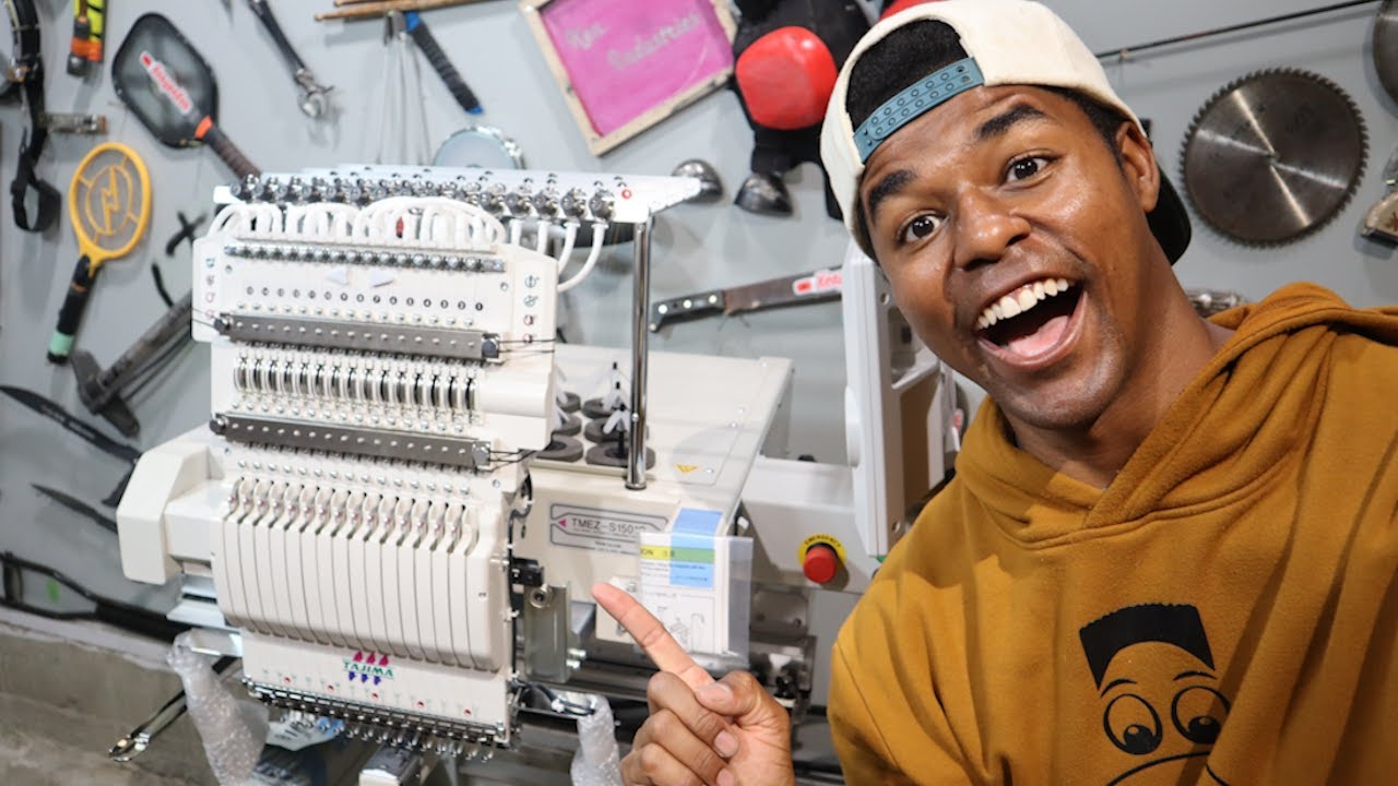 THE ENTIRE SET UP ON MY $30,000 INDUSTRIAL HAT MAKING MACHINE!