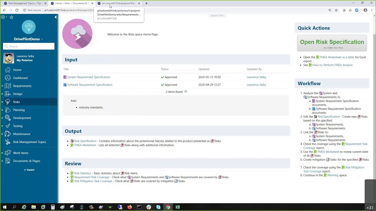 Polarion Tips & Tricks- Risk Management