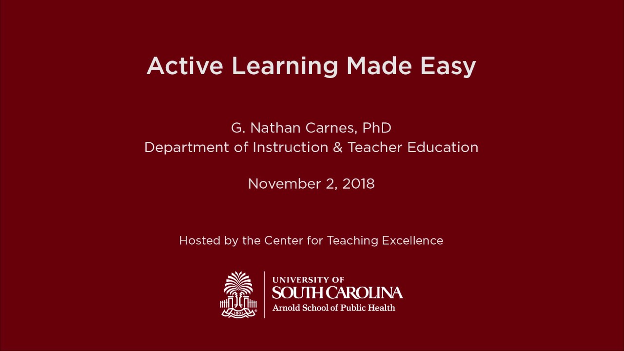 CTE Workshop: Active Learning Made Easy