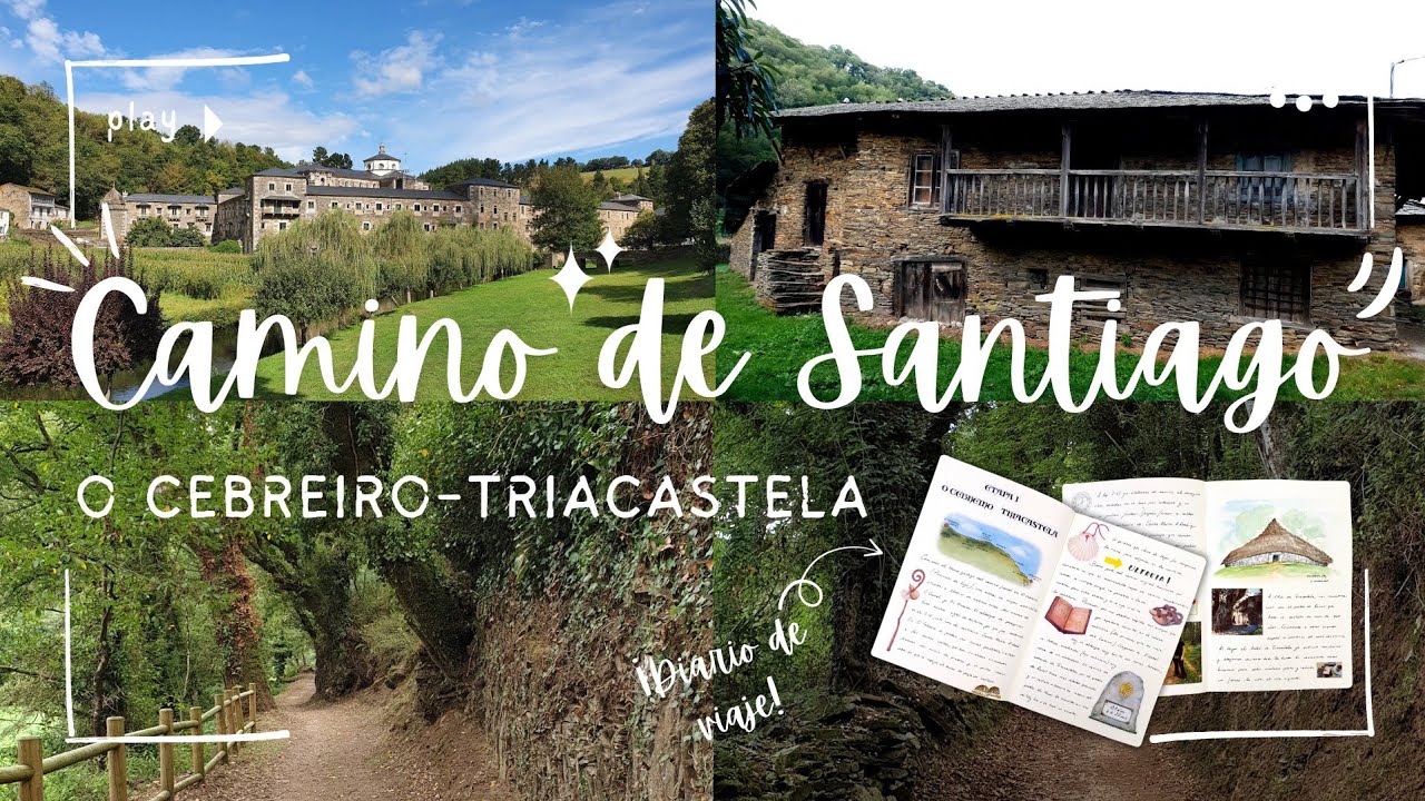 🌻 SORPRENDENTE Cuaderno del CAMINO de SANTIAGO ⭐️ ETAPA 1: O Cebreiro-Triacastela