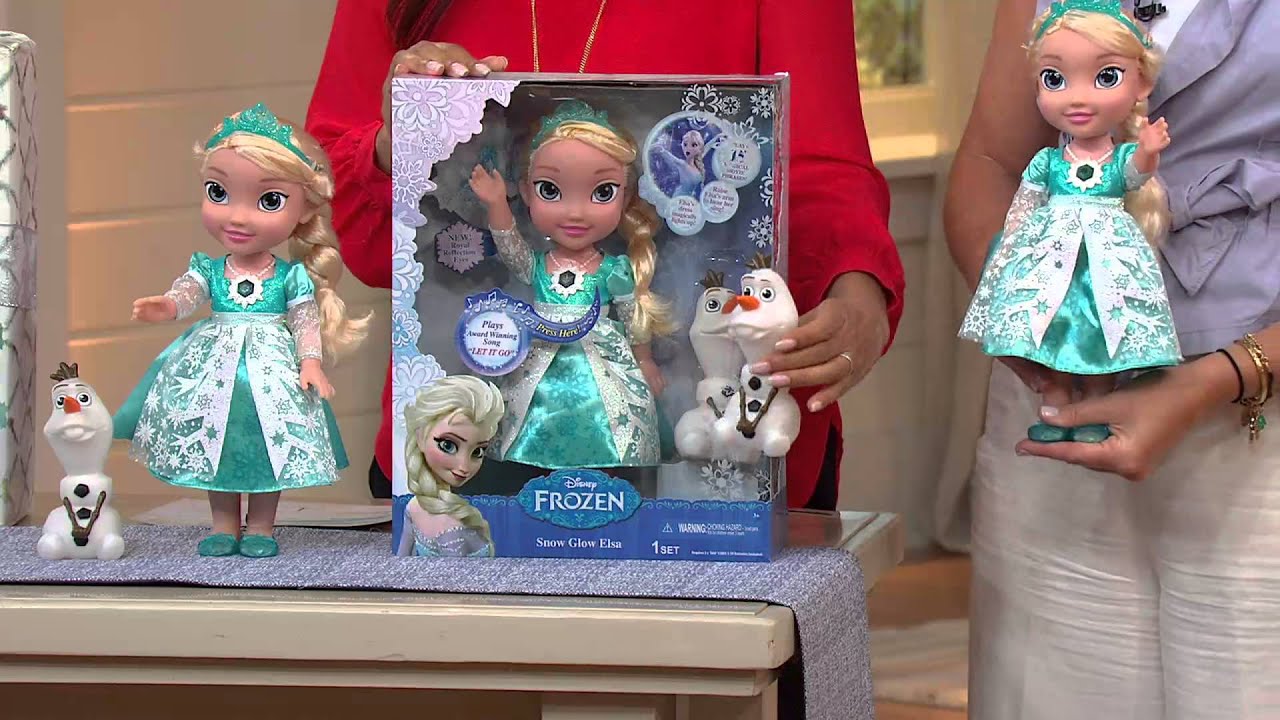 Disney's Frozen Singing Elsa Doll with Light-up Dress and Olaf with Jayne Brown