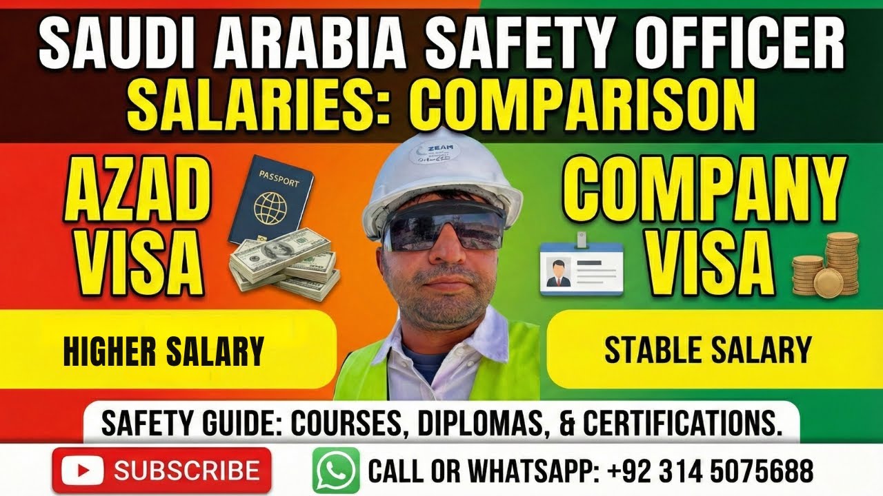 Saudi Arabia Safety Officer Salaries: Azad Visa vs. Company Visa Comparison 