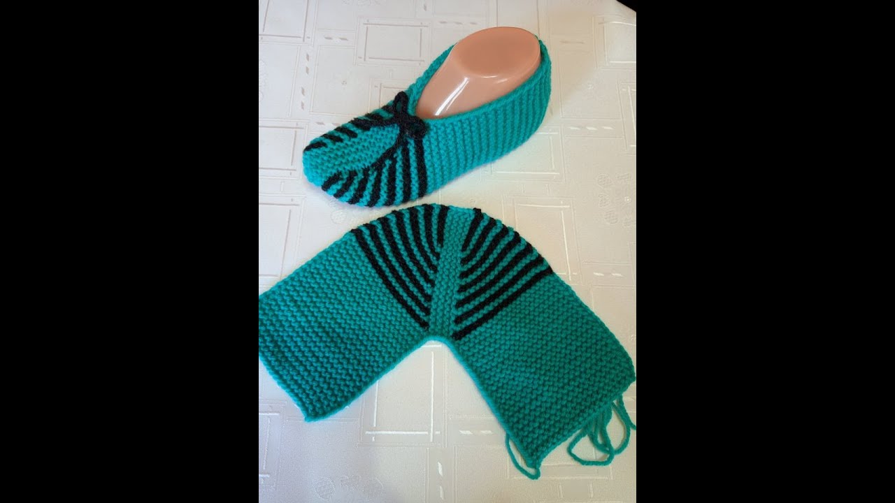 Плетени Терлици - Модел 15 (Knitted Slippers) (Тапочки спицами) (Patik) (Pantufas passo a passo)