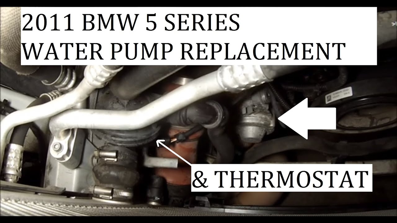 BMW 535 F10 How to Replace WaterPump and Thermostat