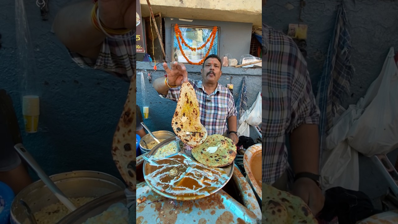 सिर्फ़ 60/-रुपये में Unlimited नान Thali 😋❤️🥀#shorts #india #food #youtubeshorts #trendingshorts