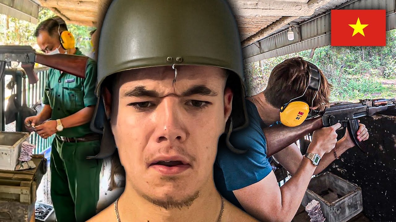 Shooting AK-47 in vietnam 🇻🇳